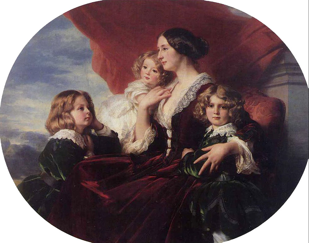 Elzbieta Branicka-Countess Krasinka and her Children
